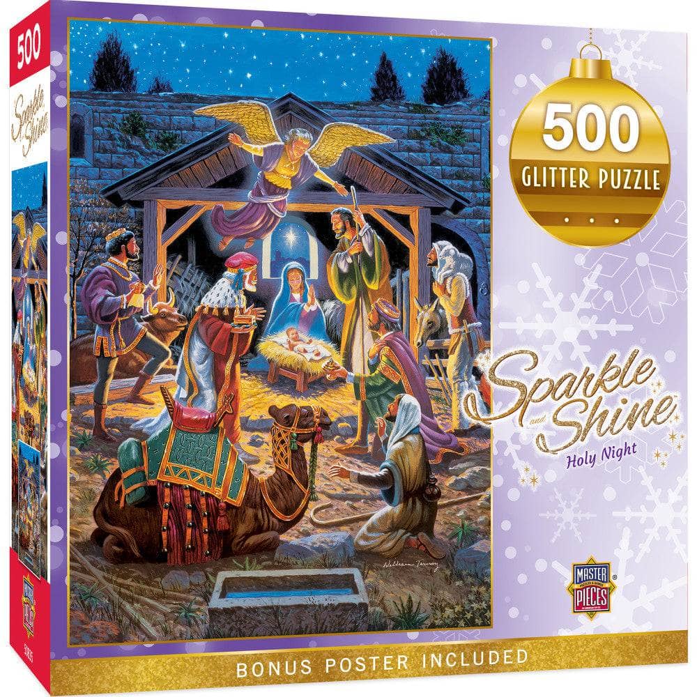 Sparkle & Shine - Holy Night 500 Piece Glitter Jigsaw Puzzle (ONLINE ORDER ONLY)