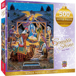 Sparkle & Shine - Holy Night 500 Piece Glitter Jigsaw Puzzle