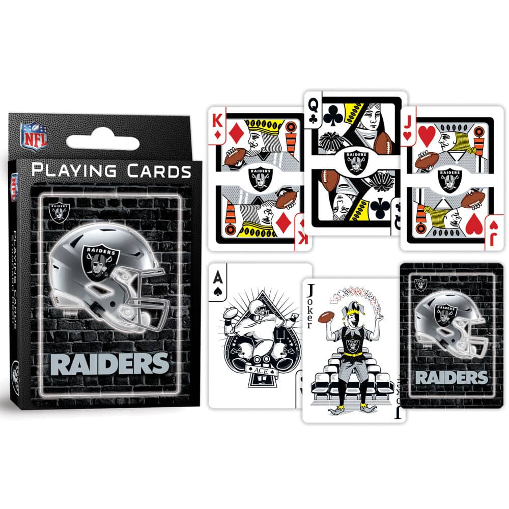 Las Vegas Raiders Neon Playing Cards - 54 Card Deck