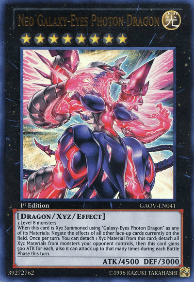 Neo Galaxy-Eyes Photon Dragon [GAOV-EN041] Ultra Rare (ONLINE ORDER ONLY)