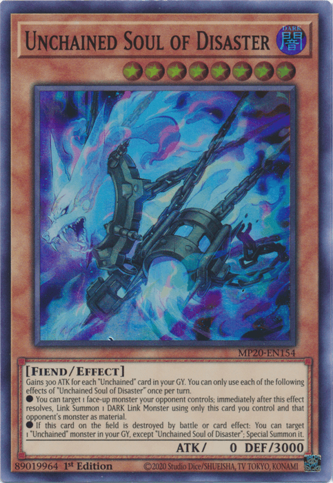 Unchained Soul of Disaster [MP20-EN154] Super Rare (ONLINE ORDER ONLY)