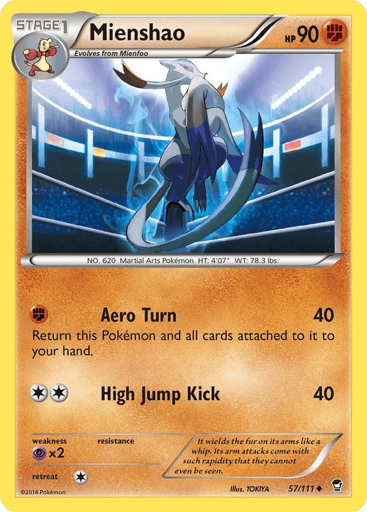 Mienshao (57/111) [XY: Furious Fists] (Online Only)