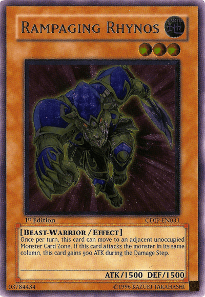 Rampaging Rhynos [CDIP-EN031] Ultimate Rare (ONLINE ORDER ONLY)