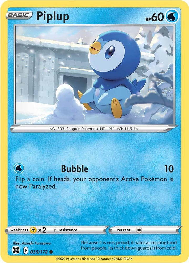 Piplup (035/172) [Sword & Shield: Brilliant Stars] (Online Only)
