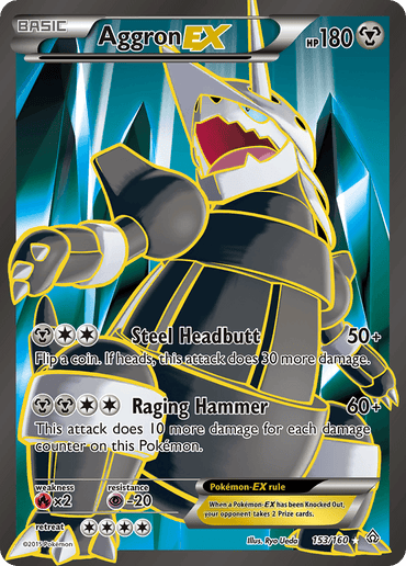 Aggron EX (153/160) [XY: Primal Clash] (Online Only)