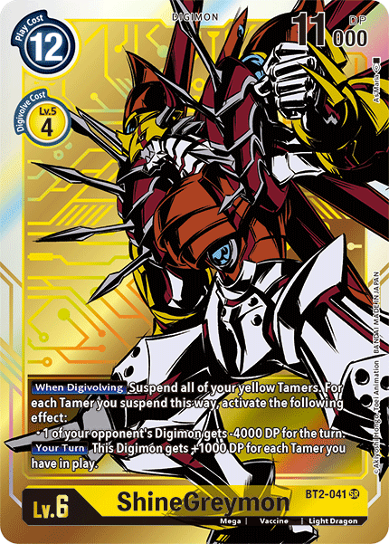 ShineGreymon [BT2-041] (Alternate Art) [Release Special Booster Ver.1.5] (ONLINE ORDER ONLY)