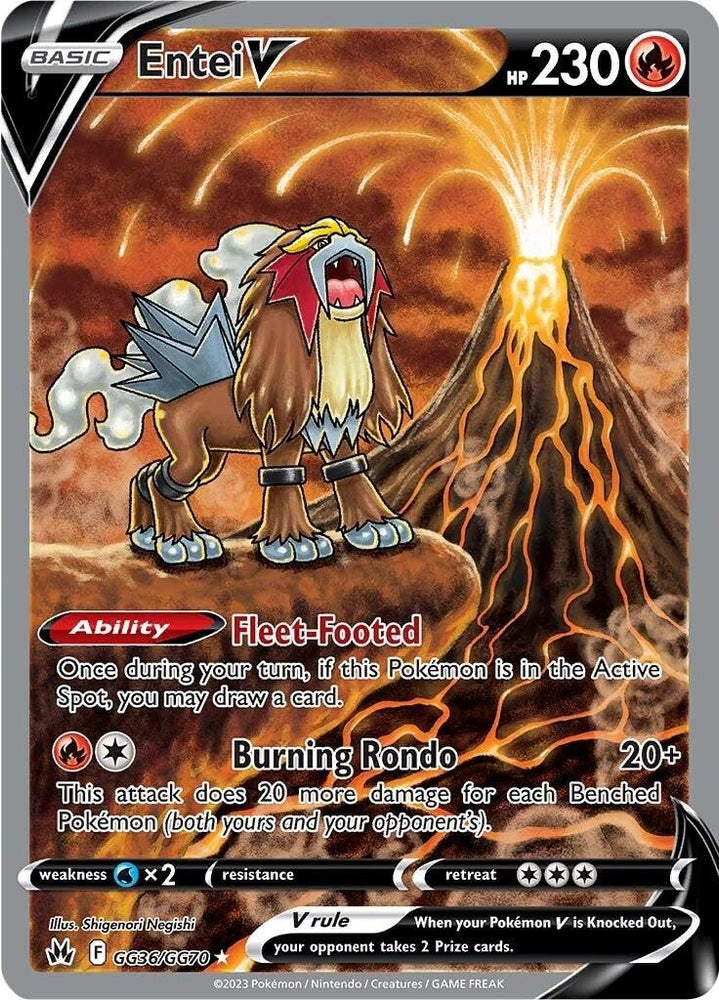 Entei V (GG36/GG70) [Sword & Shield: Crown Zenith] (Online Only)