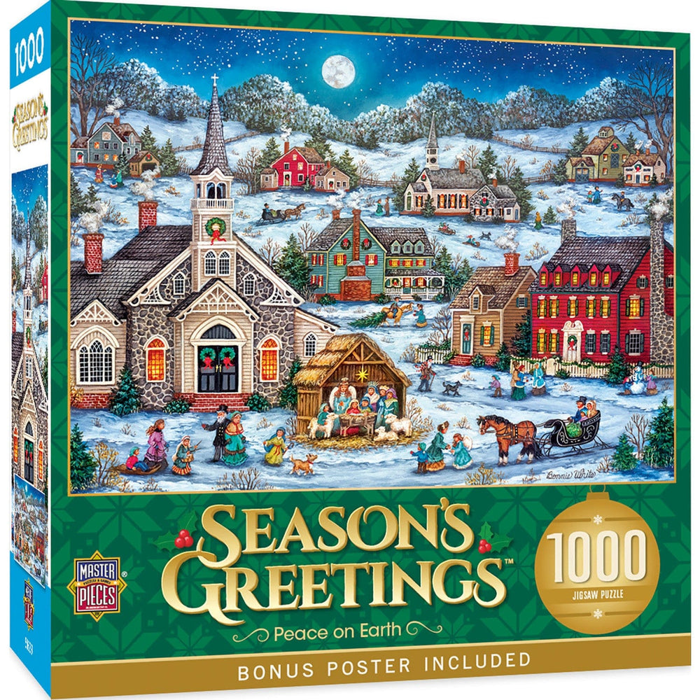 Season's Greetings - Peace on Earth 1000 Piece Jigsaw Puzzle (ONLINE ORDER ONLY)