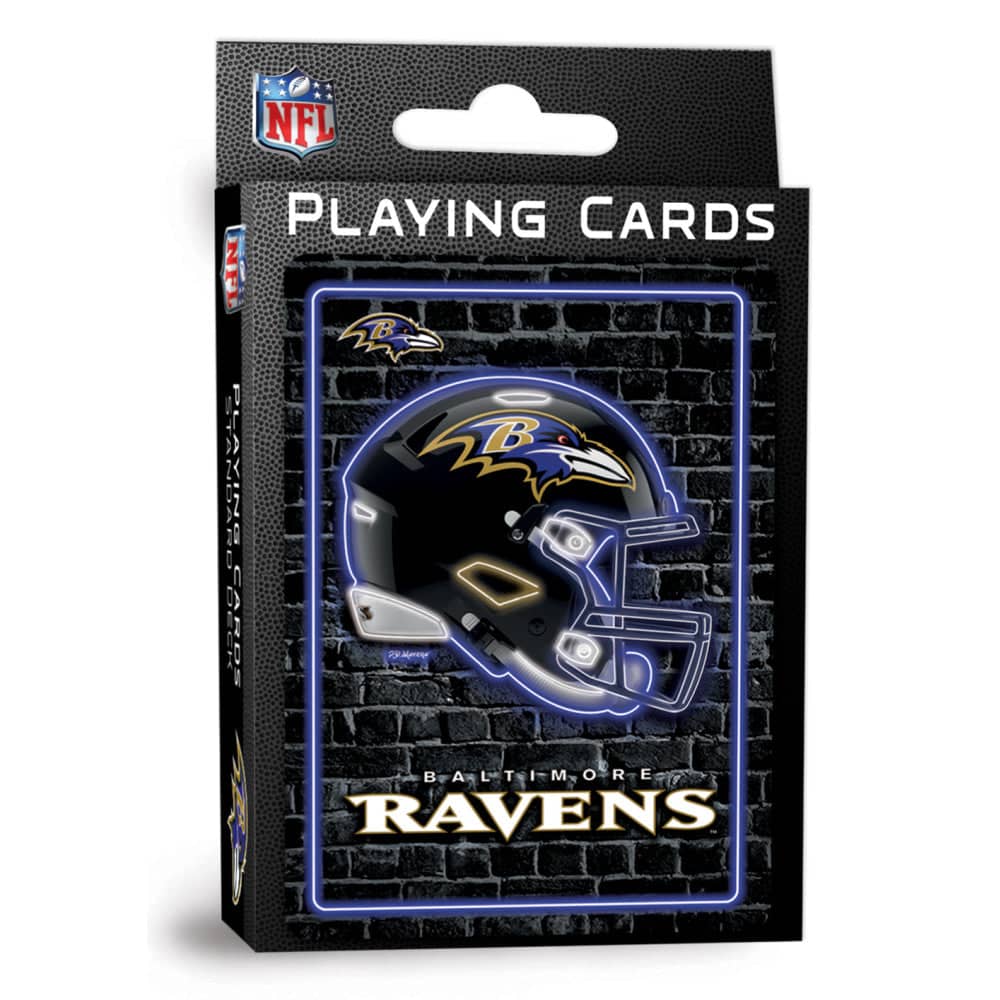 Baltimore Ravens Neon Playing Cards - 54 Card Deck