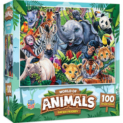 World of Animals - Safari Friends 100 Piece Jigsaw Puzzle (ONLINE ORDER ONLY)