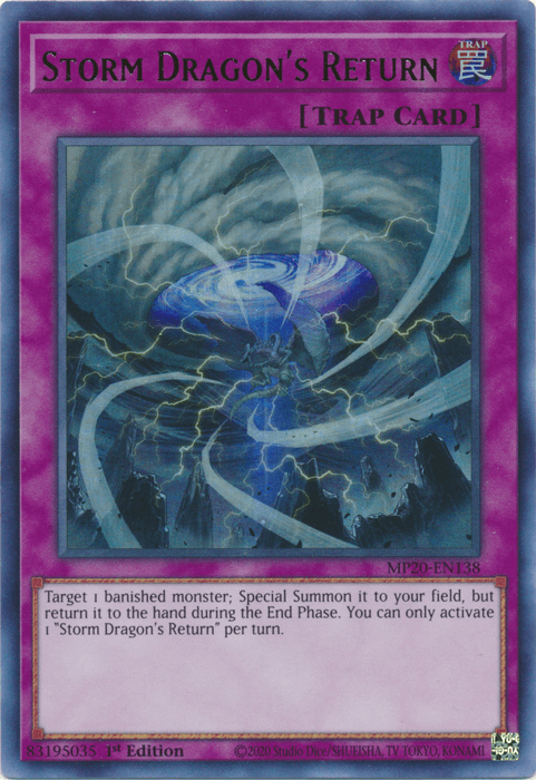 Storm Dragon's Return [MP20-EN138] Ultra Rare (ONLINE ORDER ONLY)