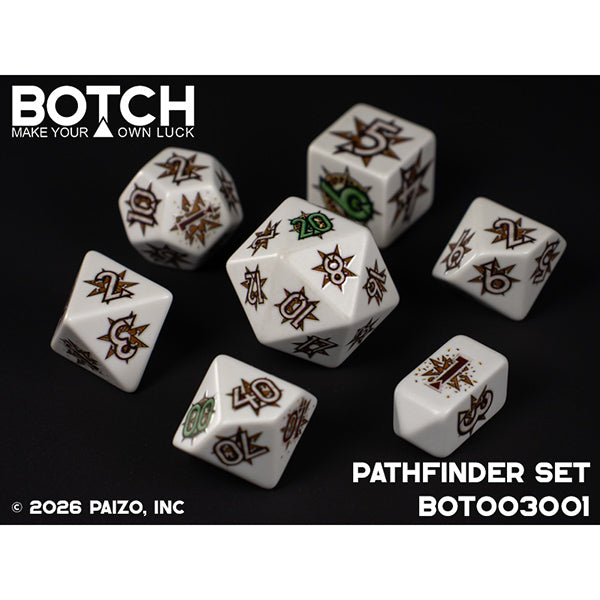 7 Piece Die Set Botch Dice: Pathfinder (ONLINE ORDER ONLY)