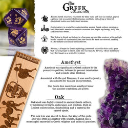 Greek Amethyst Stone Dice Set - Dice Around the World Collection (ONLINE ORDER ONLY)