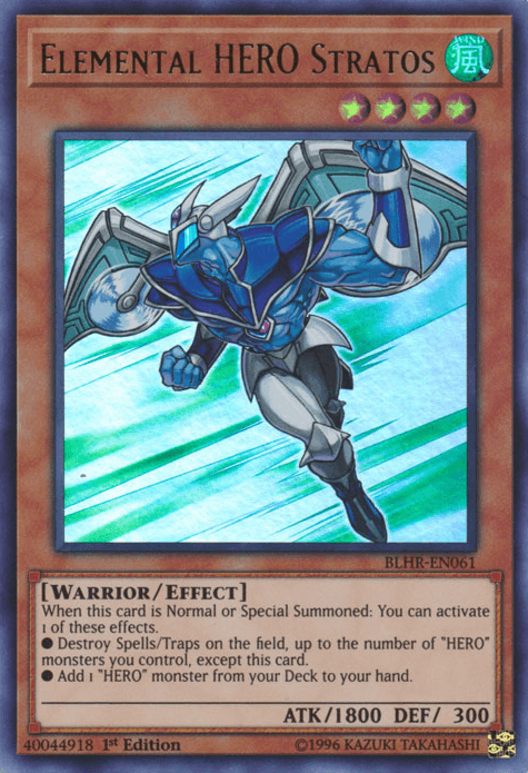 Elemental Hero Stratos [BLHR-EN061] Ultra Rare (ONLINE ORDER ONLY)