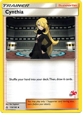 Cynthia (119/156) (Charizard Stamp #59) [Battle Academy 2020] (Online Only)