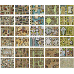 Giant Book of Battle Mats - Streets, Sewers, & Cemeteries (Online Order Only)