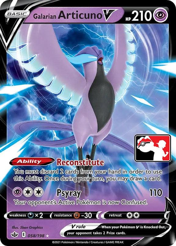 Galarian Articuno V (058/198) [Prize Pack Series One] (Online Only)