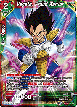 Vegeta, Proud Warrior (BT17-132) [Ultimate Squad] (ONLINE ORDER ONLY)