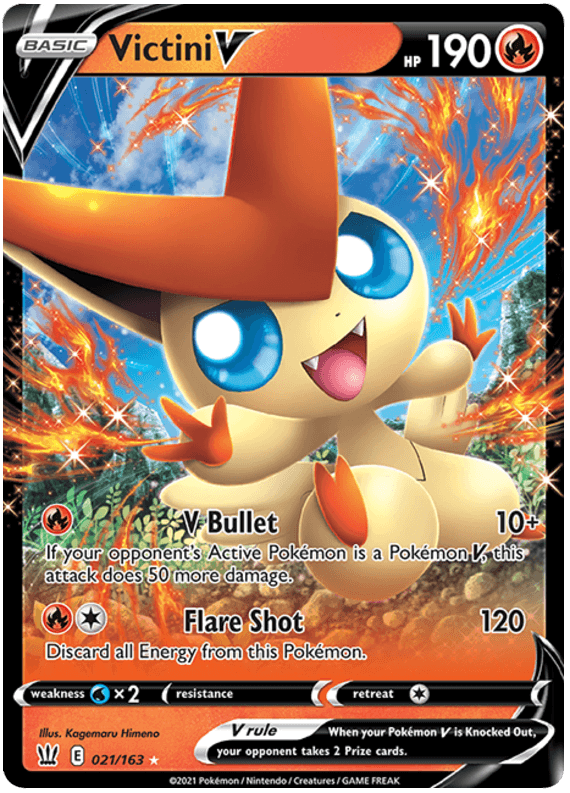 Victini V (021/163) [Sword & Shield: Battle Styles] (Online Only)