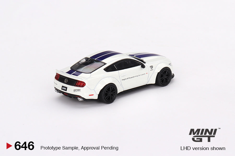 Mini-GT FORD MUSTANG GT LB-WORKS White 1:64 #646 (ONLINE ORDER ONLY)