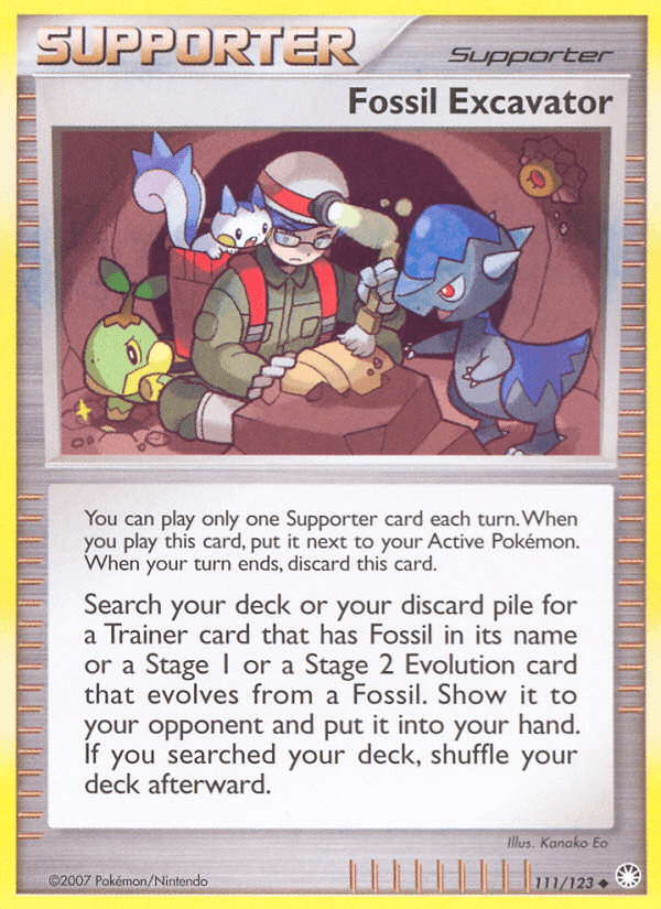 Fossil Excavator (111/123) [Diamond & Pearl: Mysterious Treasures] (Online Only)