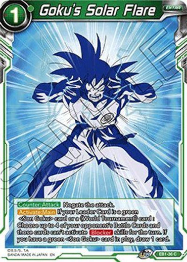Goku's Solar Flare (EB1-36) [Battle Evolution Booster] (ONLINE ORDER ONLY)