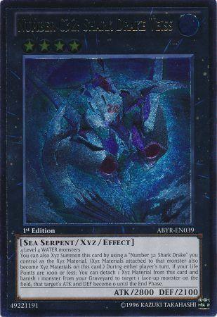 Number C32: Shark Drake Veiss (UTR) [ABYR-EN039] Ultimate Rare (ONLINE ORDER ONLY)