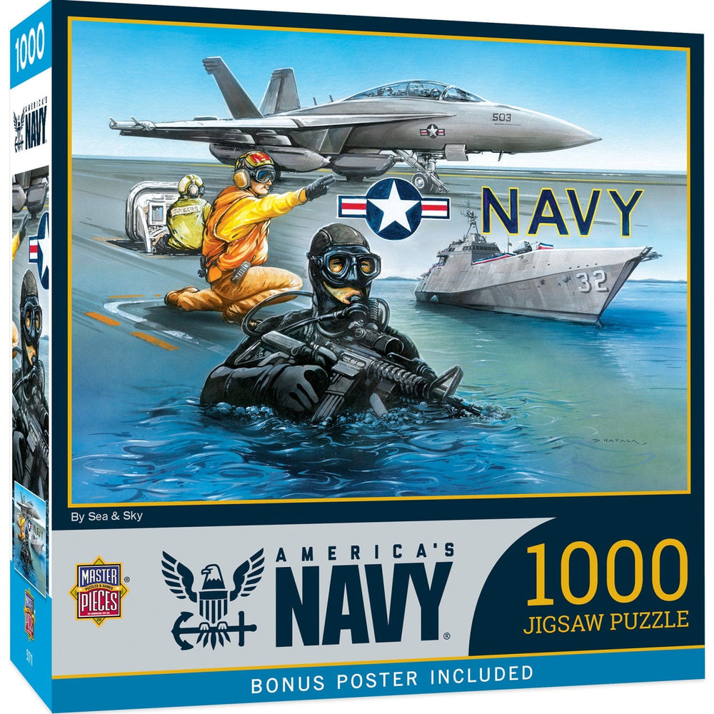 America's Navy - By Sea & Sky 1000 Piece Jigsaw Puzzle (ONLINE ORDER ONLY)