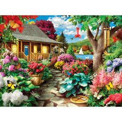 Memory Lane - Hummingbird in Bloom 300 Piece EZ Grip Jigsaw Puzzle (ONLINE ORDER ONLY)
