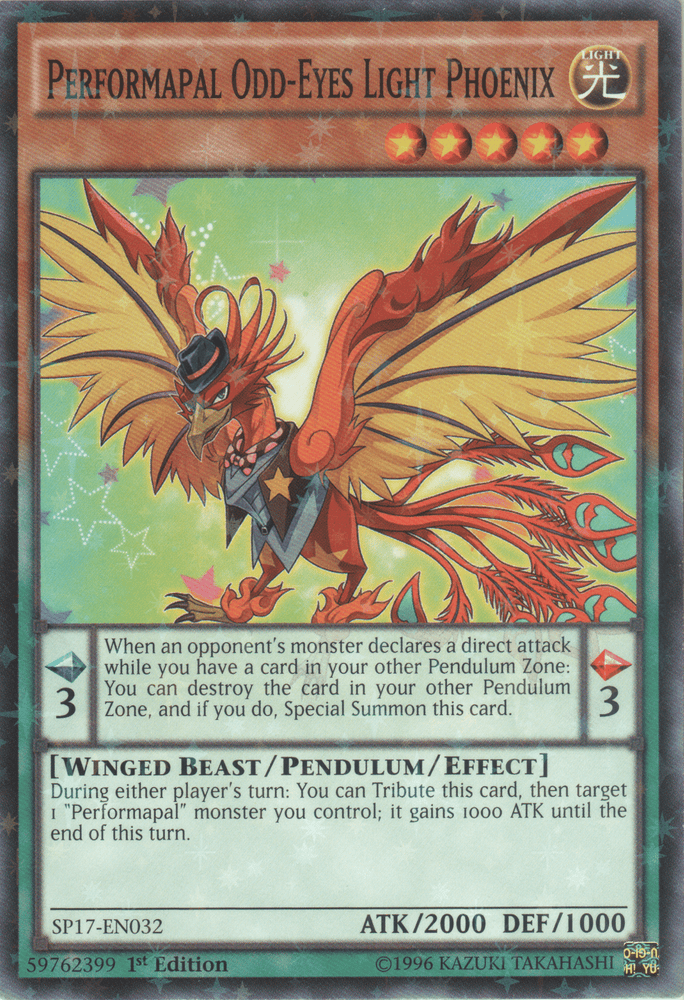 Performapal Odd-Eyes Light Phoenix [SP17-EN032] Starfoil Rare (ONLINE ORDER ONLY)
