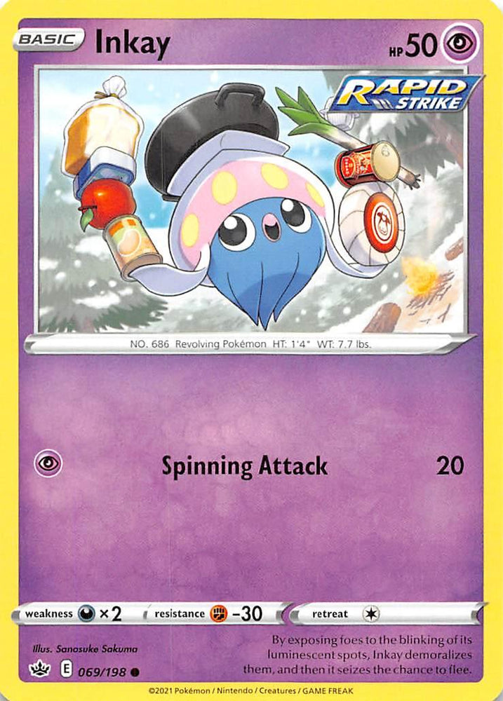 Inkay (069/198) [Sword & Shield: Chilling Reign] (Online Only)