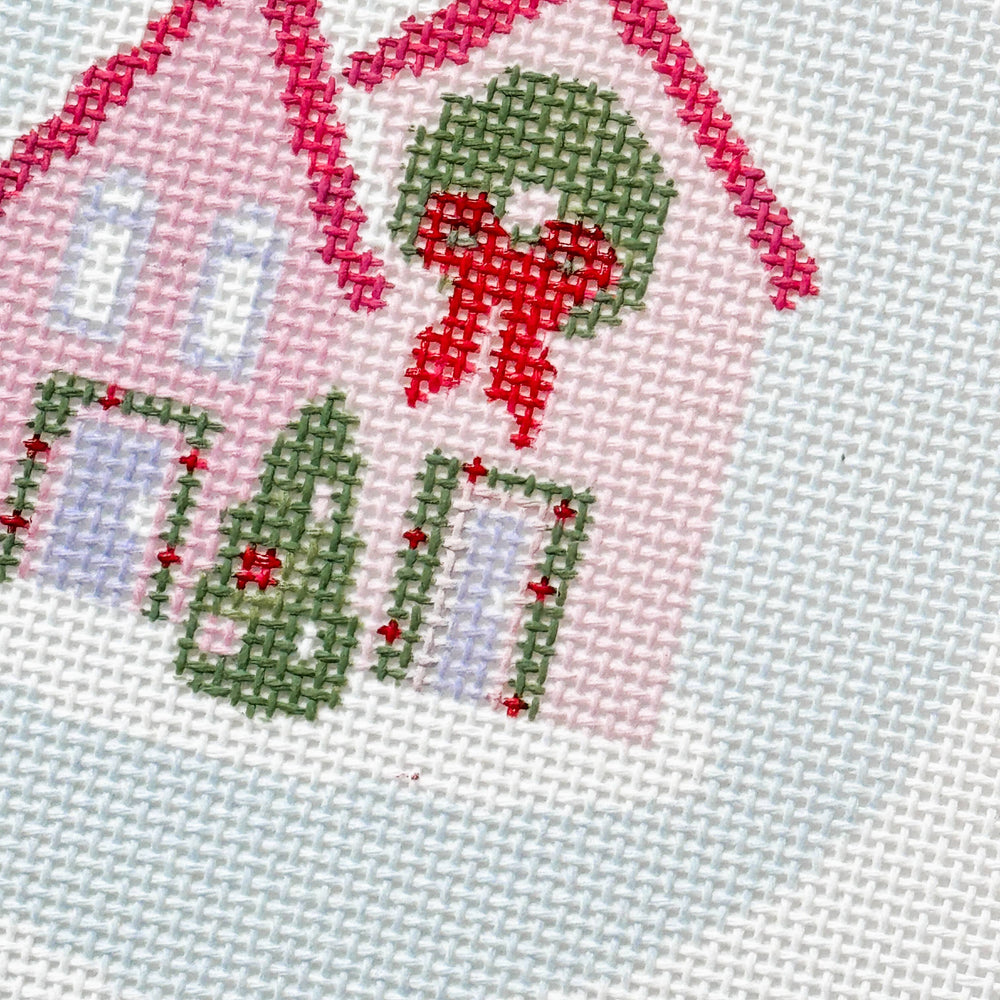Cotswold Co Designs - Christmas Houses Ornament Needlepoint Canvas 18 Mesh 4” (ONLINE ORDER ONLY)