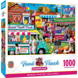 Food Truck Roundup - Country Fair 1000 Piece Jigsaw Puzzle (ONLINE ORDER ONLY)