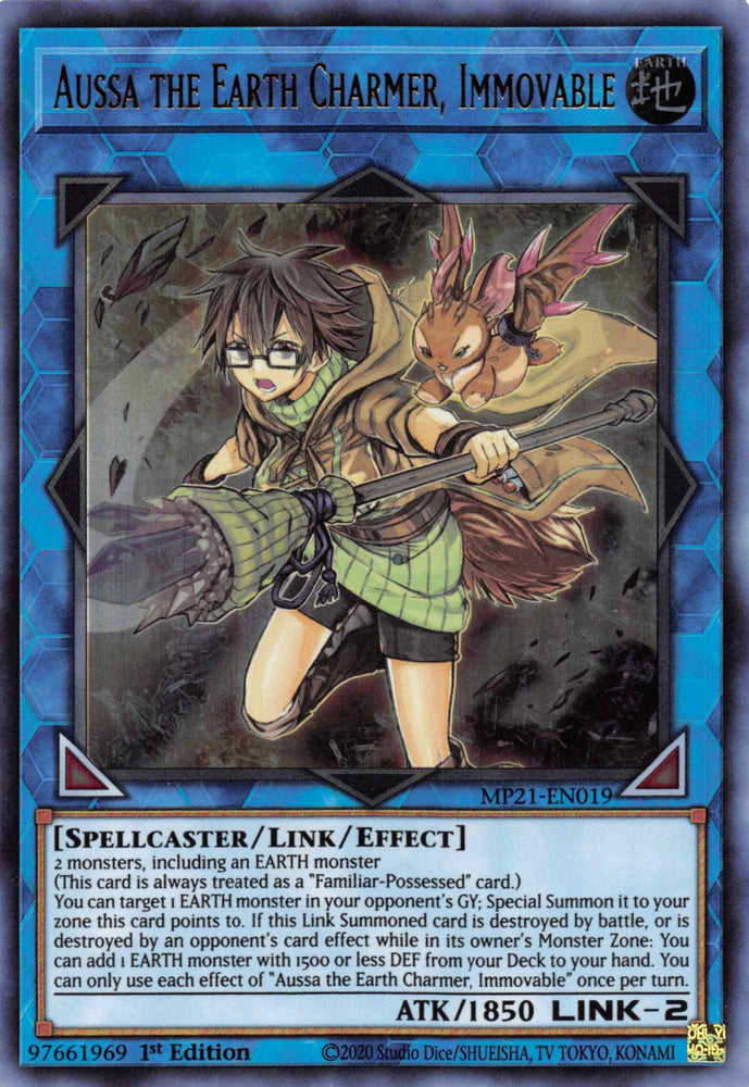 Aussa the Earth Charmer, Immovable [MP21-EN019] Ultra Rare (ONLINE ORDER ONLY)