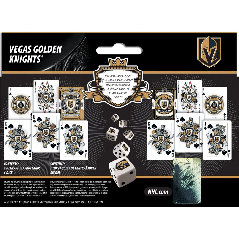 Las Vegas Golden Knights - 2-Pack Playing Cards & Dice Set (ONLINE ORDER ONLY)