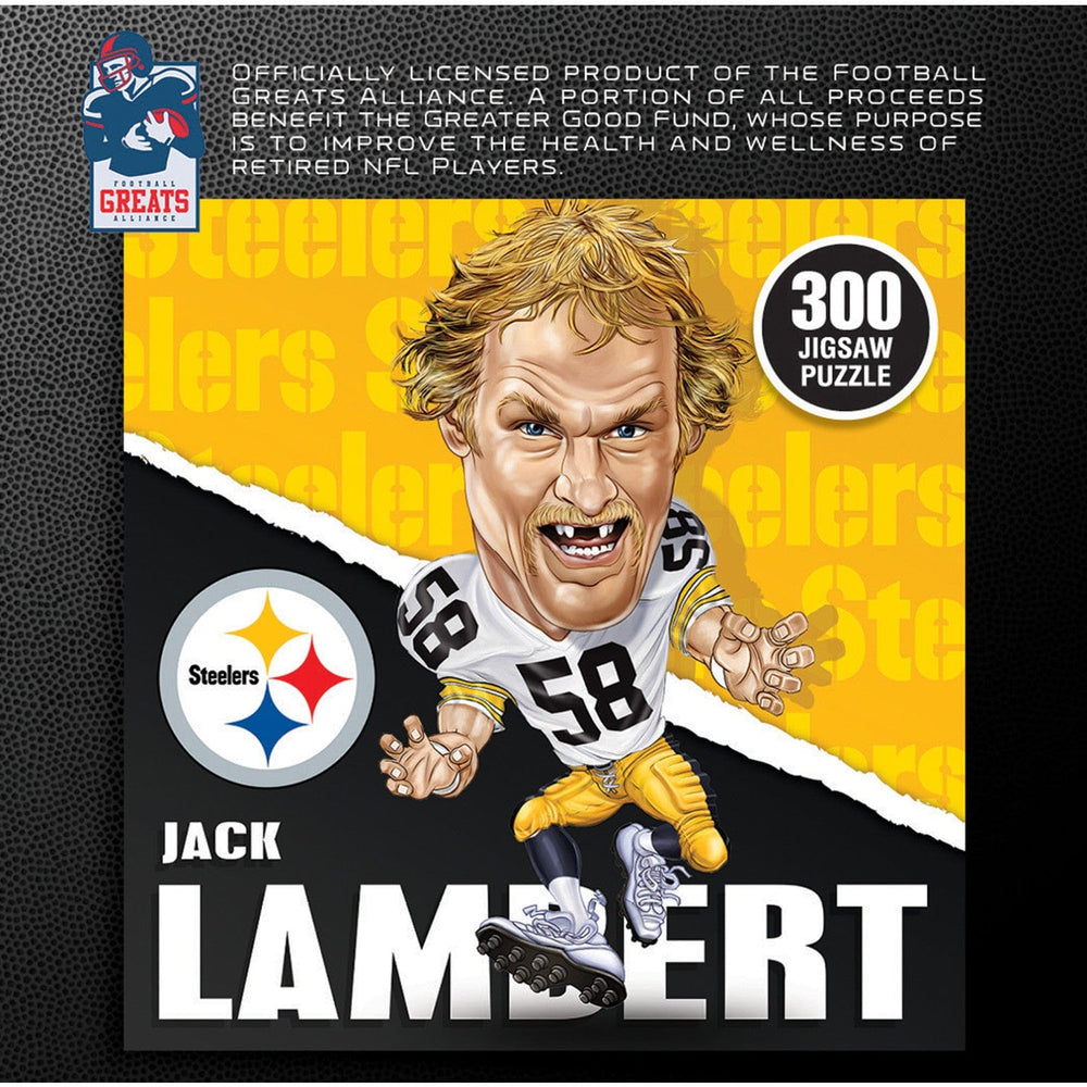 Pittsburgh Steelers All-Time Greats - Jack Lambert 300 Piece Jigsaw Puzzle (ONLINE ORDER ONLY)
