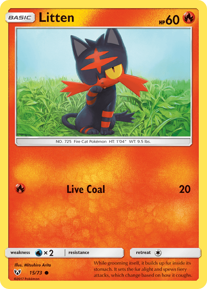 Litten (15/73) [Sun & Moon: Shining Legends] (Online Only)