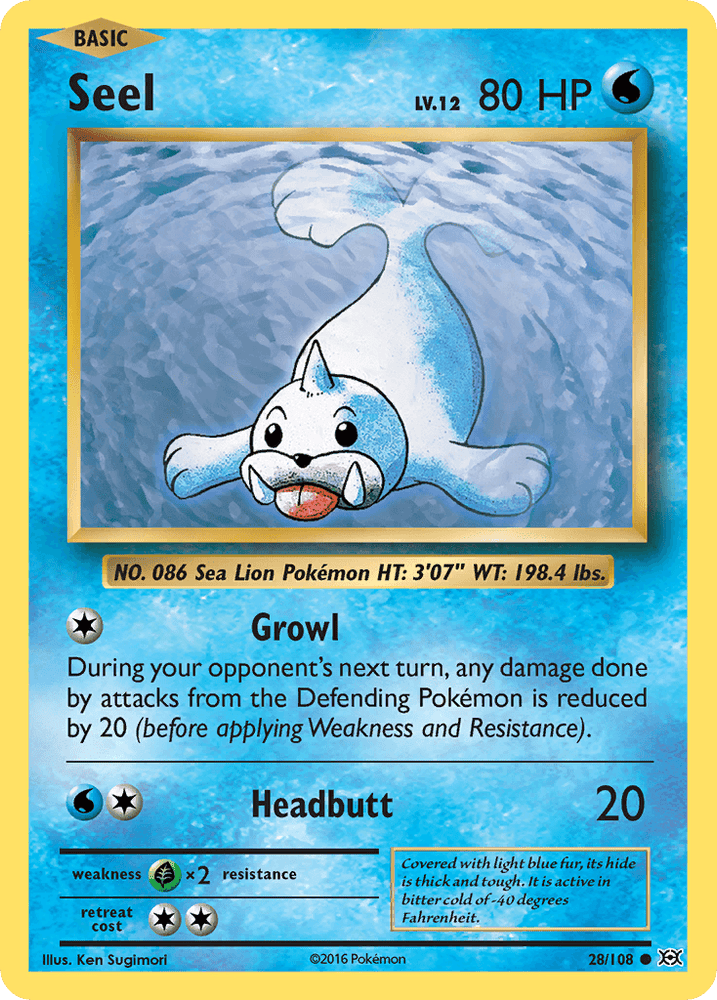 Seel (28/108) [XY: Evolutions] (Online Only)