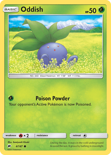 Oddish (4/147) [Sun & Moon: Burning Shadows] (Online Only)