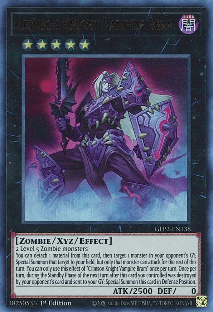 Crimson Knight Vampire Bram [GFP2-EN138] Ultra Rare (ONLINE ORDER ONLY)