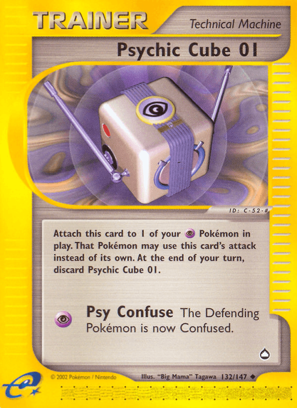 Psychic Cube 01 (132/147) [Aquapolis] (Online Only)