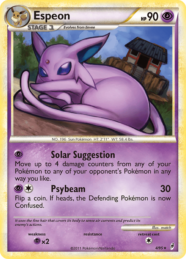 Espeon (4/95) [HeartGold & SoulSilver: Call of Legends] (Online Only)