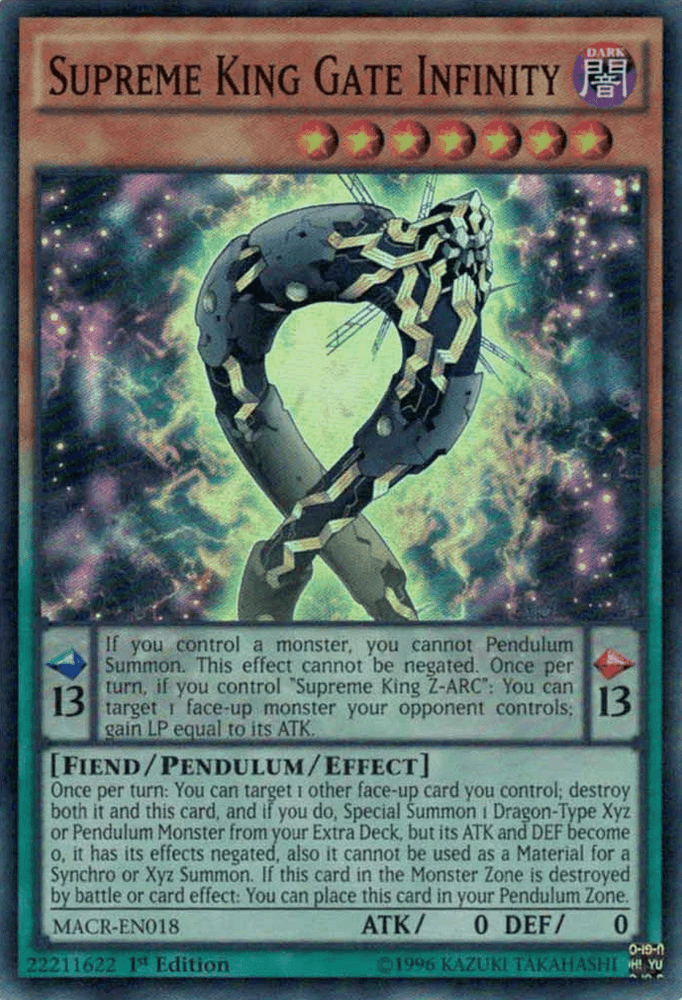 Supreme King Gate Infinity [MACR-EN018] Super Rare (ONLINE ORDER ONLY)
