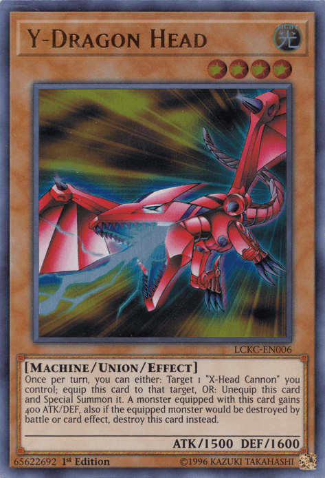 Y-Dragon Head [LCKC-EN006] Ultra Rare (ONLINE ORDER ONLY)