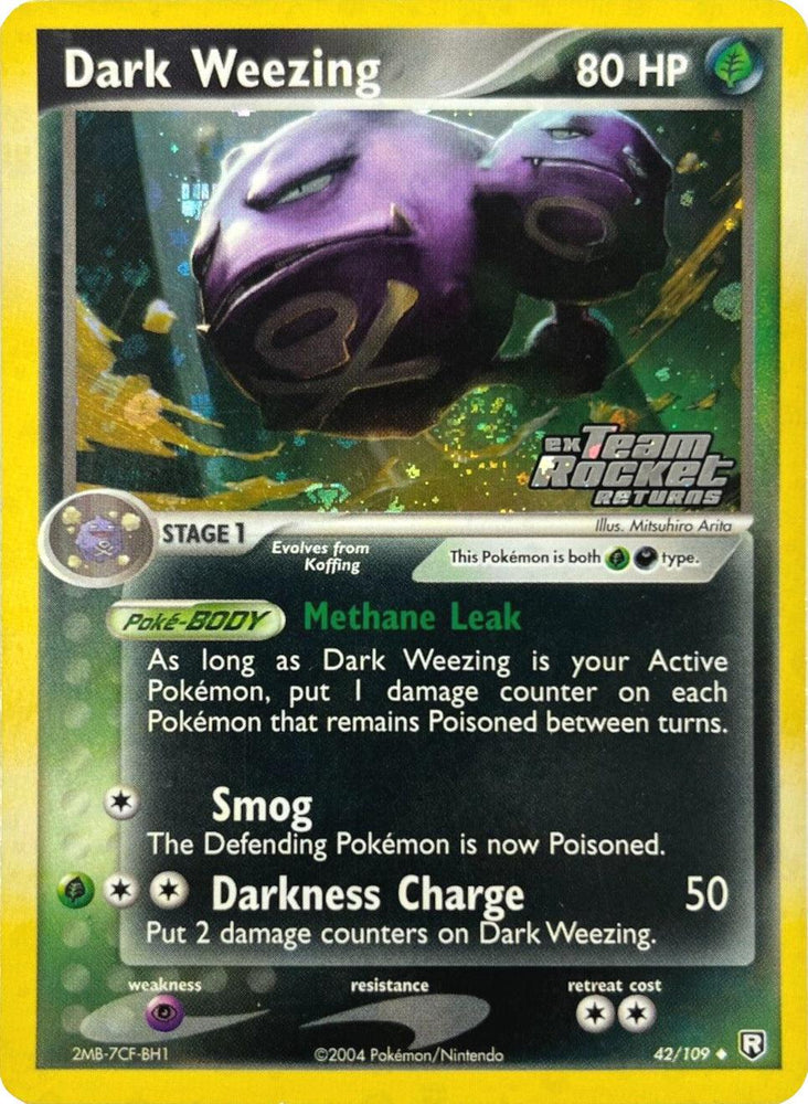 Dark Weezing (42/109) (Stamped) [EX: Team Rocket Returns] (Online Only)