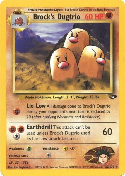 Brock's Dugtrio (22/132) [Gym Challenge Unlimited] (Online Only)