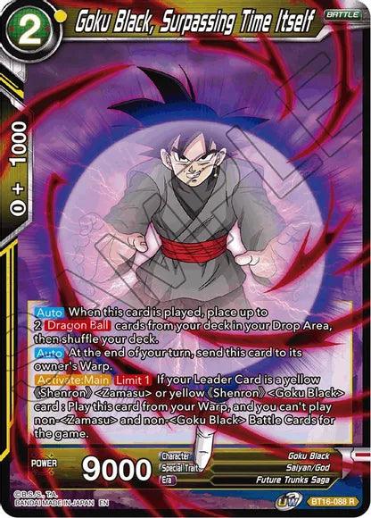 Goku Black, Surpassing Time itself (BT16-088) [Realm of the Gods] (ONLINE ORDER ONLY)
