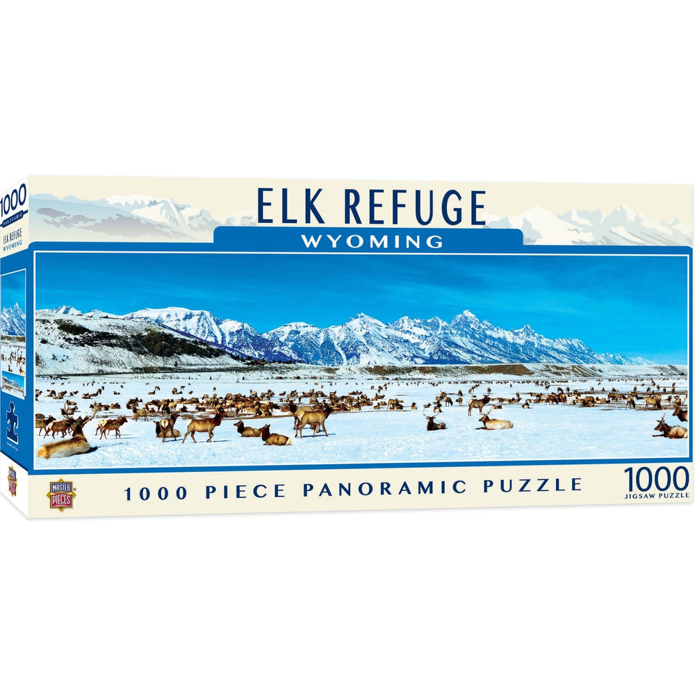 Elk Refuge, Wyoming 1000 Piece Panoramic Jigsaw Puzzle (ONLINE ORDER ONLY)
