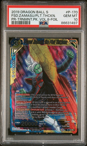 2019 DRAGON BALL SUPER FSD.ZAMASU/PLT.THCKN. #P-170 - PSA 10 (Online Order Only)