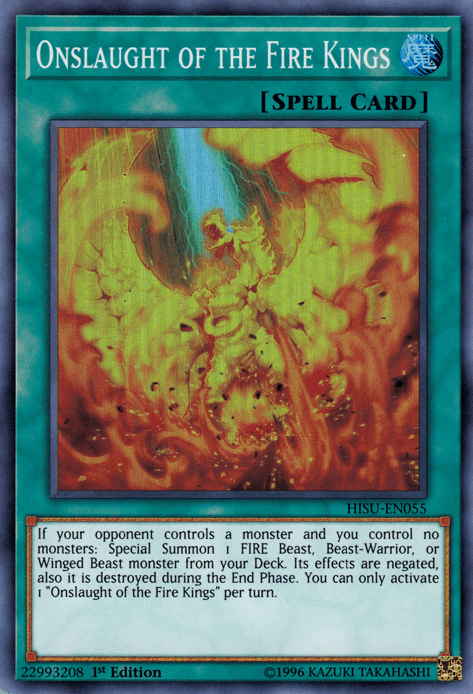 Onslaught of the Fire Kings [HISU-EN055] Super Rare (ONLINE ORDER ONLY)